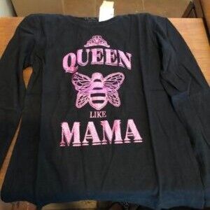 QUEEN BEE LIKE MAMA LONG SLEEVE TEE SIZE 5/6 NWT